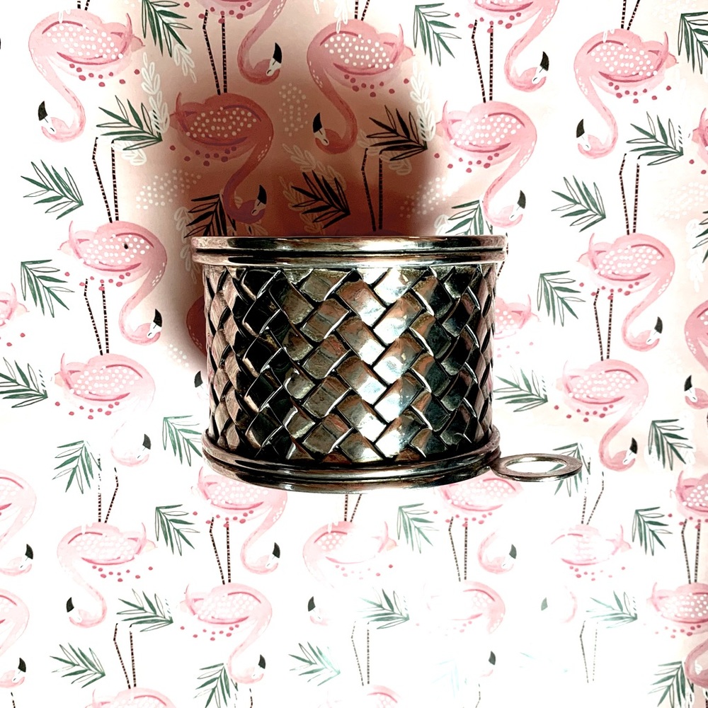 Godinger Silver Plated Wine Caddy, Basket Weave